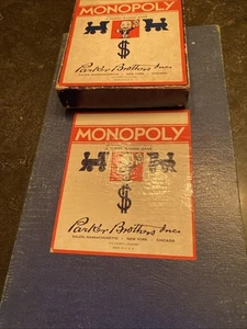Vintage Antique 1935, 1946 Parker Brothers Monopoly Board Game With Board - Picture 1 of 14