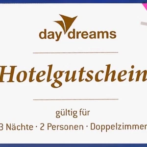 daydreams Hotelgutschein Gutschein für 3 Nächte und 2 Personen im Doppelzimmer  - Bild 1 von 1