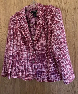 Blazer/Chaqueta LANE BRYANT Melange Tweed Flecos Talla 16 Foto 1 de 4