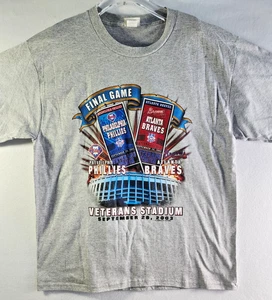 Herren Philadelphia Phillies vs Atlanta Braves Veterans Stadium 2003 T-Shirt L - Bild 1 von 4