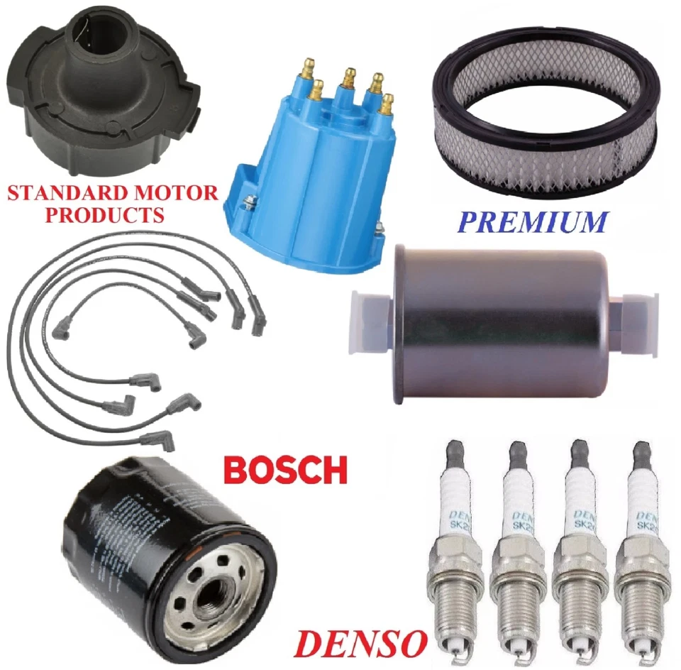 Tune Up Kit Filters Cap Wire Spark Plugs For OLDSMOBILE CALAIS L4 2.5L 1985-1986 - Image 1 of 1