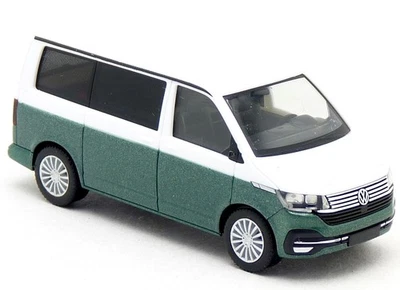 Herpa 096805-004 - VW Volkswagen T6 T6.1 California Camper Bus grün weiß 1:87 H0 - Bild 1 von 3