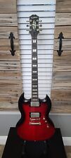 Epiphone SG Prophecy Guitar, Ebony Fretboard, Red Tiger Aged Gloss, Great shape! for sale