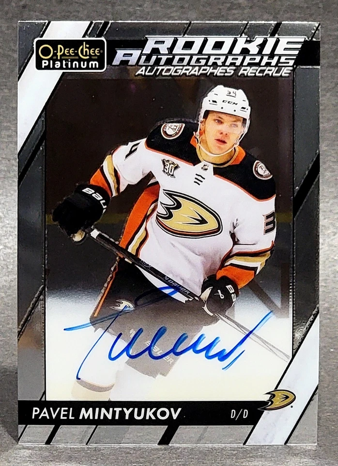 2023-24 O-Pee-Chee Platinum Rookie Autographs #R-PM Pavel Mintyukov - Image 1 of 2