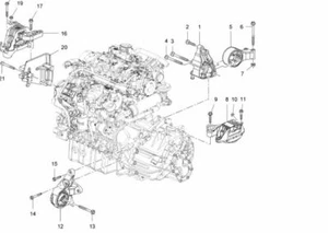 GENUINE NEW HOLDEN CRUZE 2009-2011 2.0L DIESEL MANUAL T/M REAR MOUNT BRACKET - Picture 1 of 2
