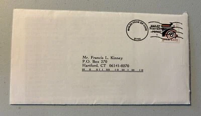 PNC Comm Cover, (10¢) NDN Automobile (WAG), #S333, Scott #2905b, Very Fine - Image 1 of 2