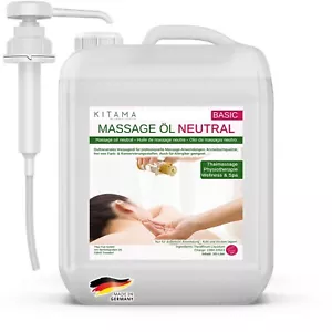 Kitama Massageöl Neutral 10L mit Hebe-Pumpe für Thai Massage Physiotherapie Öl - Bild 1 von 4