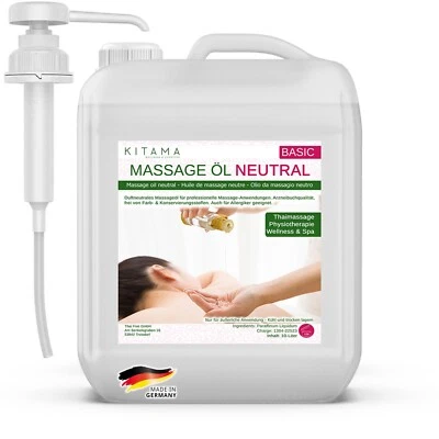 Kitama Massage Oil Neutral 10L with Lifting Pump for Thai Massage Physiotherapy Oil - Image 1 of 4