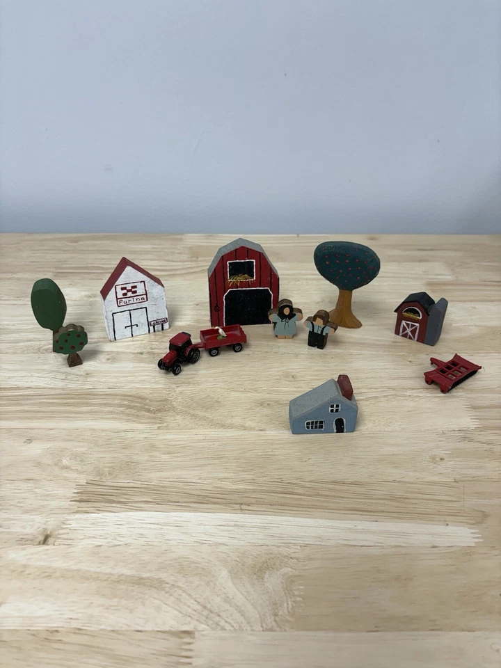 Tienda de alimentación y granja Purina con equipo de granja ERTL de colección con personas/pato Foto 1 de 4