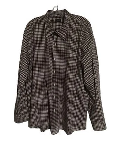 Arrow Men's Dress Shirt Button Up Red Plaid Long Sleeve Size L - Picture 1 of 8