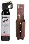 UDAP Pepper Power Magnum 9.2oz Bear Spray Repellant w/ Brown Griz Guard Holster 