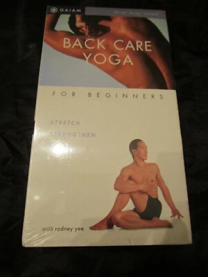 Back Care Yoga for Beginners VHS Rodney Yee New Sealed  - Image 1 of 2