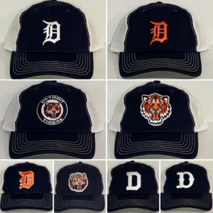 Detroit Tigers Retro Snapback Cap ⚾Hat ⚾Classic MLB Patch Logo ⚾8 Styles ~New - Picture 1 of 19