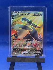 Pokémon TCG Honchkrow V Sword & Shield: Brilliant Stars 161/172 Holo Ultra Rare - Picture 1 of 2