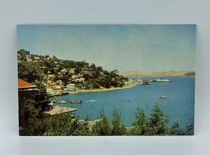 Vintage POST CARD ~SAUSALITO CALIFORNIA ~Southern Marin County Shore Mirro-Krome - Picture 1 of 2