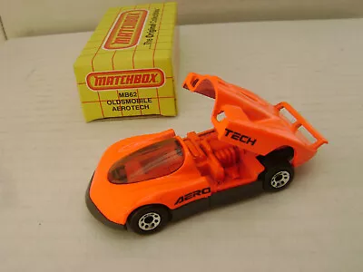 1990 MATCHBOX SUPERFAST MB62 ORANGE OLDSMOBILE AEROTECH NEW IN BOX - Image 1 of 4