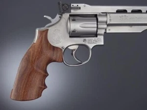 Hogue S&W K or L Frame Square Butt Grips, Pau Ferro (10300) - Picture 1 of 6