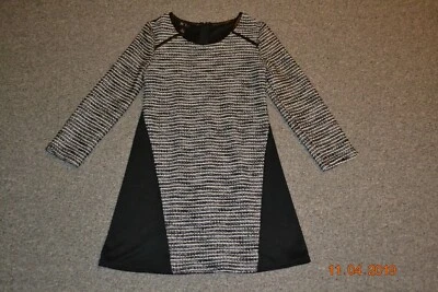 ¡NUEVO! BCX Girl! Vestido de vacaciones para niñas, color blanco y negro y plateado, talla 14, excelente estado. Foto 1 de 4