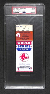 1975 World Series Game 2 Ticket "Reds 3rd WS Title Champs" PSA 4 HIGHEST GRADED! - Picture 1 of 2