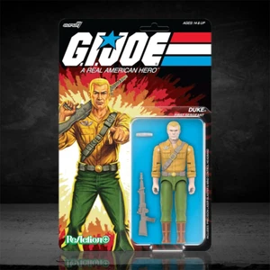 Figura de acción GI Joe Duke (dibujos animados) 3,75" con junta tórica Super7 + - Imagen 1 de 4
