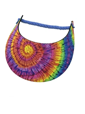 PICKLEBALL MARKETPLACE - Fabric Foam Visor - No Headache - "60's Tye Dye"