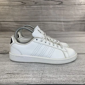 Adidas Cloudfoam Advantage Sneakers Youth Size 7.5 White Athletic Shoes AW4323 - Picture 1 of 9