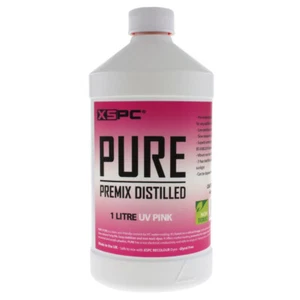 XSPC PURE Premix Distilled Coolant 1 Litre - UV Pink - Photo 1/3
