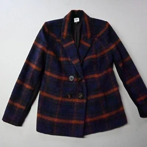CAbi Checkmate Plaid Double Breasted Blazer Jacket 3736 Womans Size Medium - Picture 1 of 12