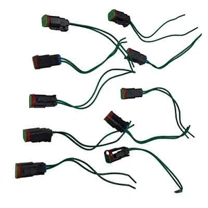25/104700 25/103000 Jcb Pigtail Connector Round Pin For Solenoid Valve Coupler - Picture 1 of 7