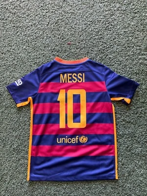 Camiseta local Nike FC Barcelona juvenil (niños) 15/16 #10 Messi - azul/rojo Foto 1 de 4