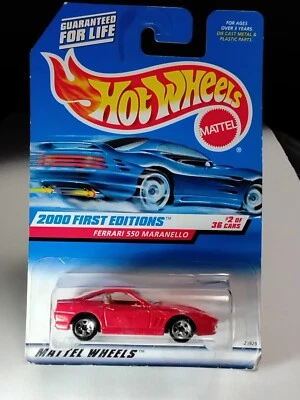 Ferrari 550 Maranello 1996, Hotwheels 2000 primera edición #2 de 36, #23929, rojo Foto 1 de 4