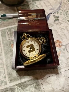 Dale Earnhardt Commemorative Pocket Watch with Display Wooden Box - Picture 1 of 8