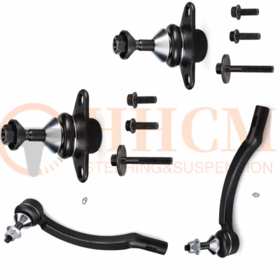 4PC Lower Ball Joint Outer Tierod 2001 - 2006 Volvo S60 S80 V70 - Image 1 of 2