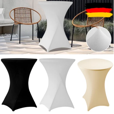 1/5x Husse Stehtisch Stretch Stehtischhussen Tisch Hussen Bistrotisch 60 70 80cm - Bild 1 von 4