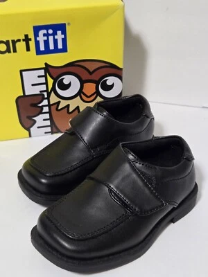 NEW Smart Fit WW Daniel Black Youth Boys Shoes 6 1/2 W Skid Resistant  - Image 1 of 4