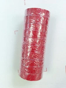 (100 pc) *NEW* PVC RED Electrical Tape Plastic Vinyl UL Listed 3/4" X 55 ft - Imagen 1 de 3