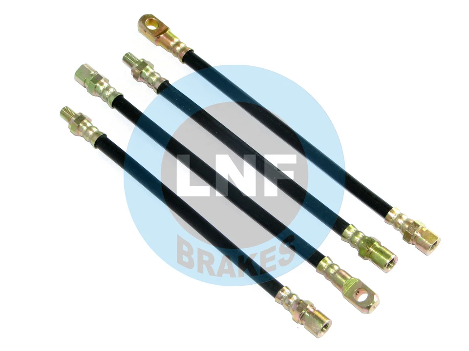 Fiat X1/9 X 1/9 X19 1300 4spd Brake Hose Set X4 Front Rear 1973-1978 - Image 1 of 1