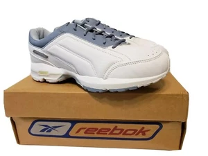 Reebok Walk Platinum DMX White/Blue Wide D Size 7.5 Women's Shoes NWB - Picture 1 of 10