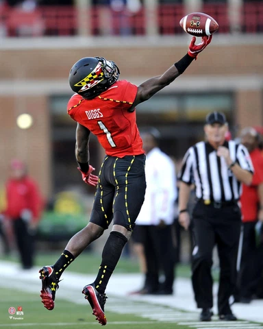 Stefon Diggs Maryland Terrapins Unsigned Catching Photograph Cover