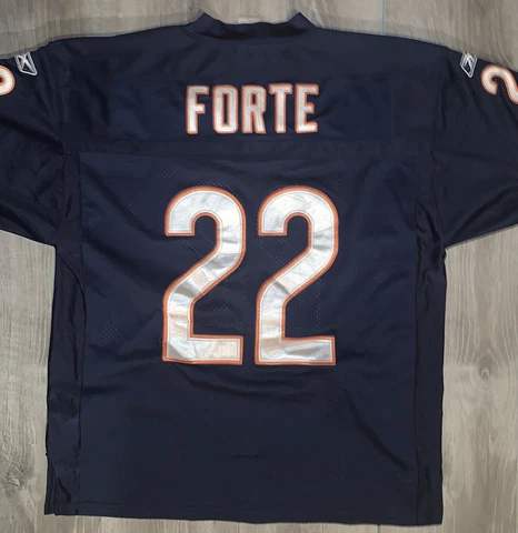 Matt Forte Chicago Bears NFL Reebok Authentic Stitched Jersey Navy Mens Size 50 Cover