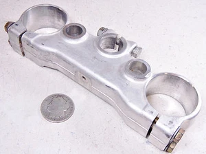 86 KTM 350 MXC TOP UPPER STEERING STEM TRIPLE TREE CLAMP - Picture 1 of 8