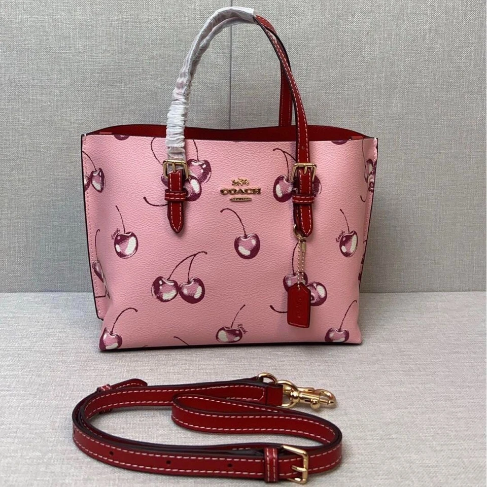 COACH Mollie Tote 25 2way Shoulder Bag Signature Red CH228 outlet