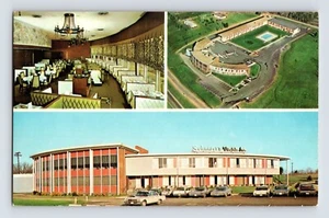 Postkarte Virginia Richmond VA Schraffts Inn Hotel 1960er Jahre unbesendet Chrom - Bild 1 von 2