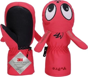 Yepro 3m Thindilated Kids Waterproof Pink Bunny Mittens Girls Gloves - Picture 1 of 4