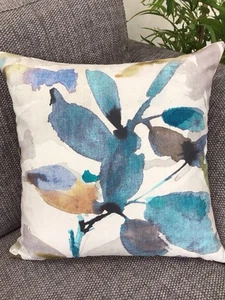Cushion Cover 16”x 16”, made In John Lewis Designer Fabric Alexa Azzuro, Teal - Picture 1 of 6