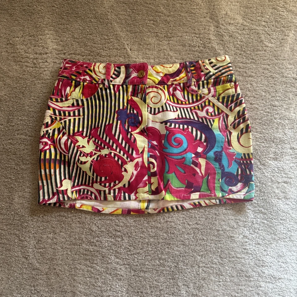 Julien Macdonald skirt size S 38 multicolored Cotton Denim - Image 1 of 4