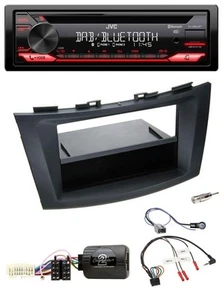 JVC CD DAB USB Bluetooth Lenkrad Autoradio für Suzuki Swift Sport ab 2011 schwar - Bild 1 von 10