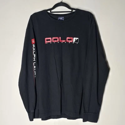 Vtg Polo Sport Ralph Lauren Y2K Rock Climbing Shirt  XL Long Sleeve Streetwear - Image 1 of 4