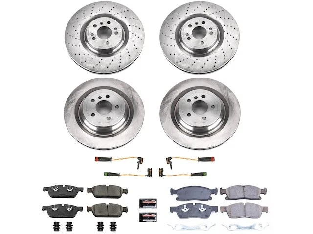 Kit de pastillas de freno y rotor delanteras y traseras para Mercedes GLE43 AMG VH864WJ 2017-2019 Foto 1 de 1