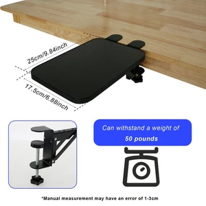 Desk Extender Tray Adjustable Computer Keyboard Tray Foldable Table Mount FaSpx - Picture 1 of 11